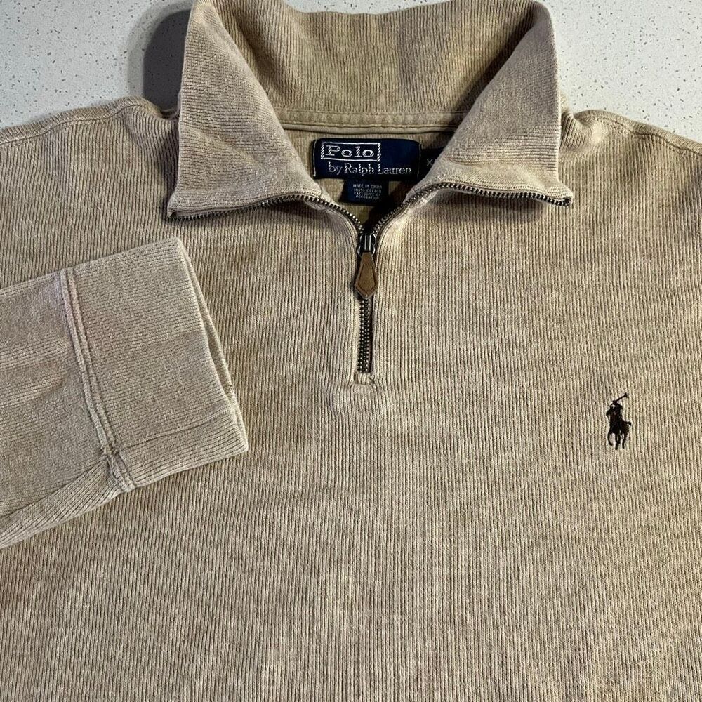 Polo Ralph 1/4 Zip Sweater Mens XL